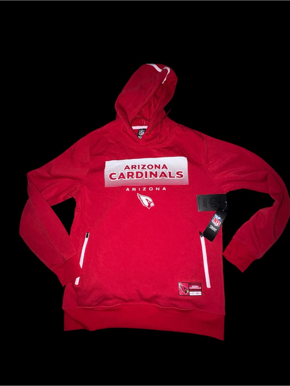 New Men's Red Arizona cardinals Hoodie Sweatshirt - NFL Team Pullover medium